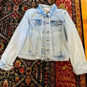 Vintage Calvin Klein Distressed Jean Jacket Size Medium